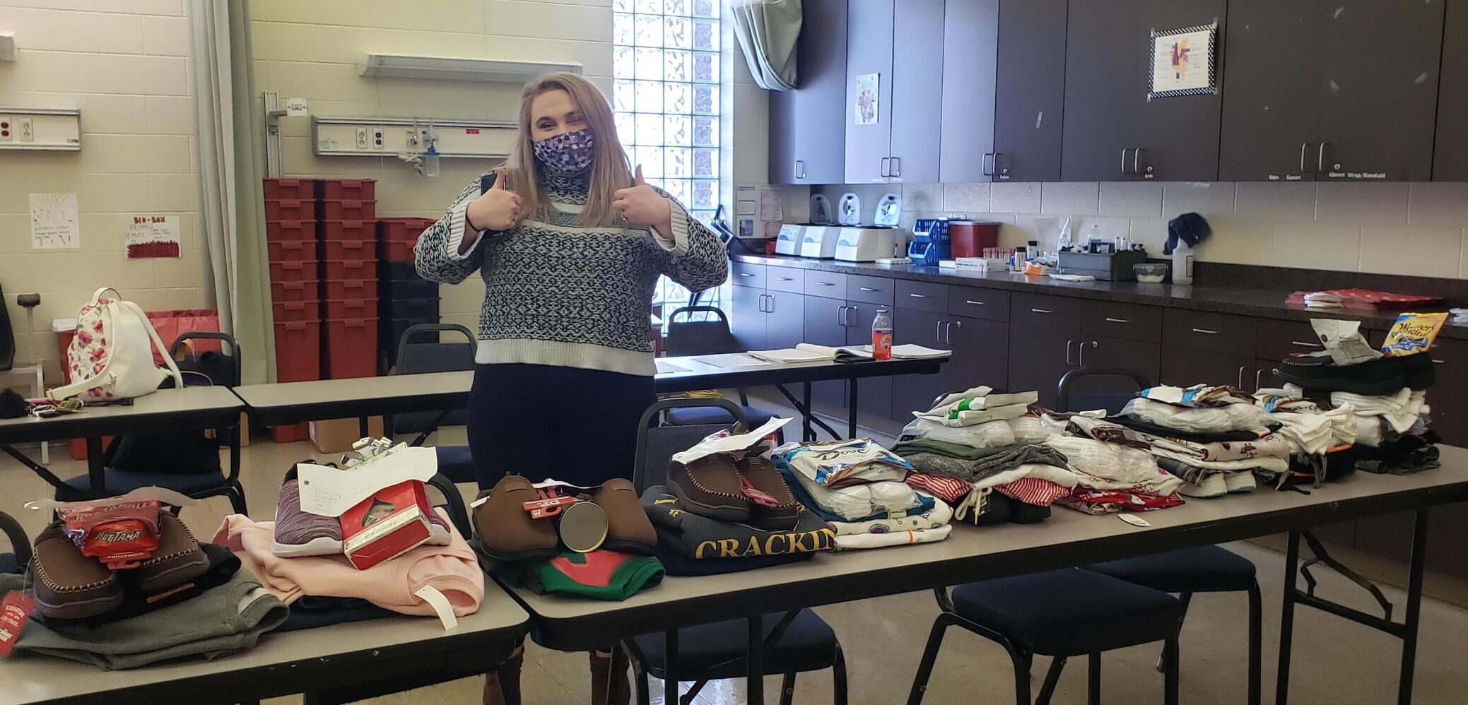 Senior angel gifts are collected at TCAT Elizabethton